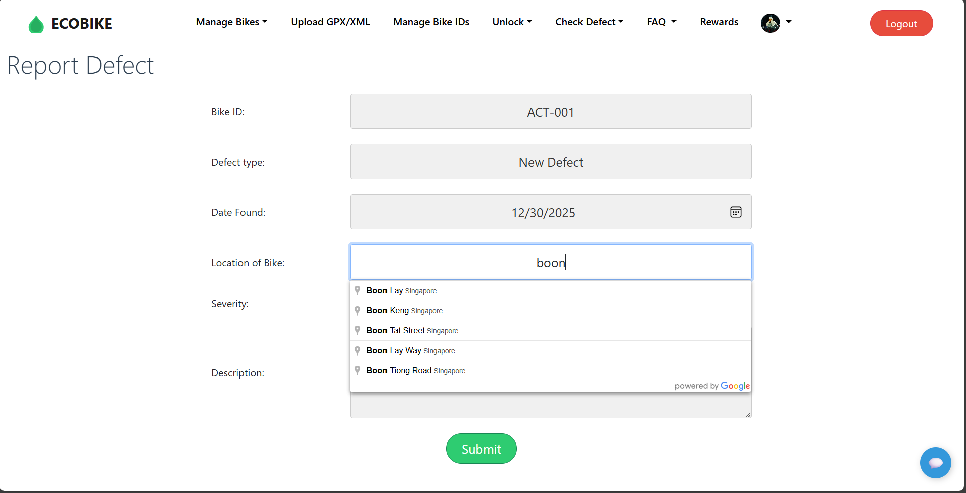Google Maps API Integration