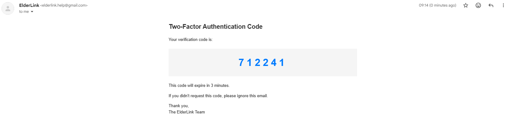 Two-Factor Authentication Email