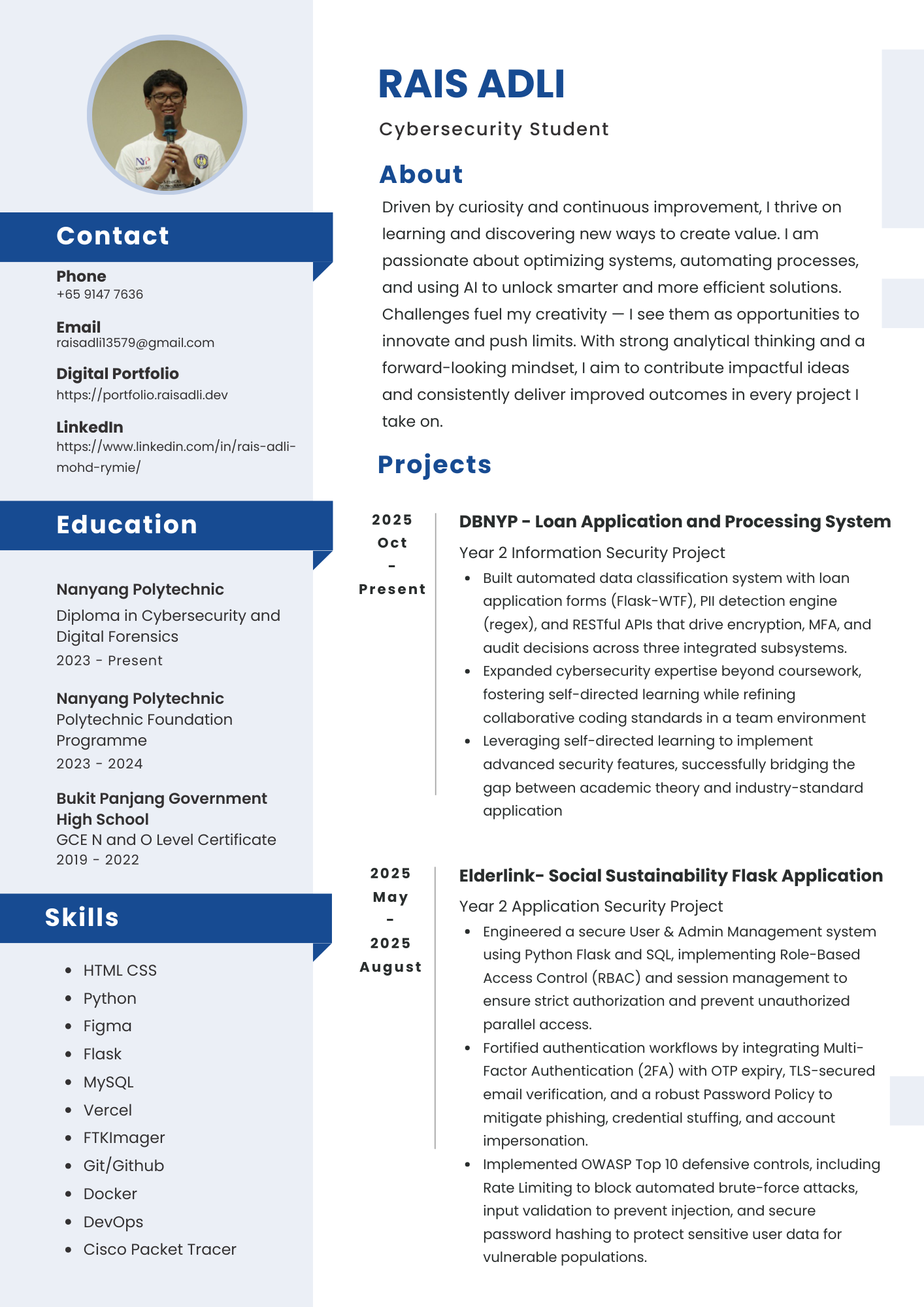 Resume page 1 preview