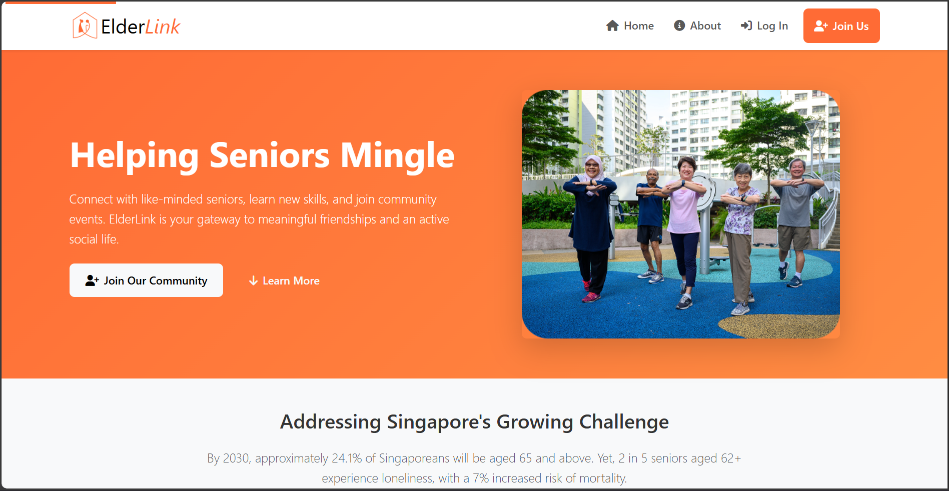 Elderlink: Secure Authentication System screenshot